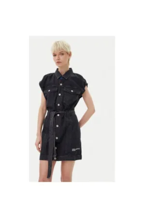 Rochie din denim dama  A2W13023 - Sintetic - M INTL - Gri