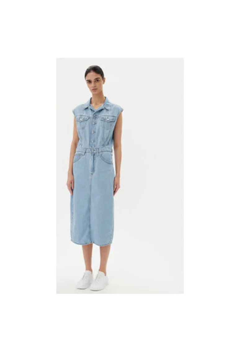 Rochie din denim dama Levi S - 001WF-0002 - Sintetic - XS INTL - Albastru