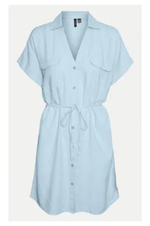 Rochie din in si vascoza