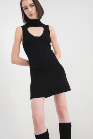 Rochie din lana cu decupaj frontal M-Oloni