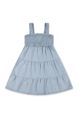 Rochie din lyocell cu model floral
