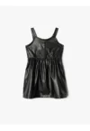 Rochie din piele ecologica cu fermoar