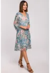 Rochie din sifon cu talie coborata -