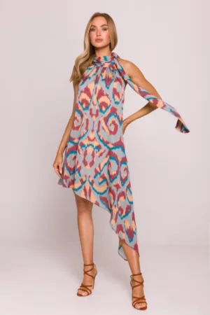 Rochie din sifon - legata in jurul gatului -