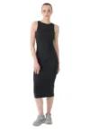 Rochie din tricot  bumbac - negru