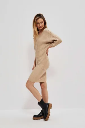 Rochie din tricot cu benzi