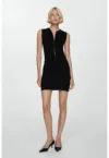 Rochie din tricot cu fenta cu fermoar Jackie