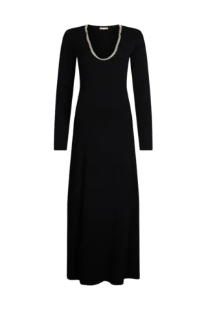 Rochie din tricot cu strasuri
