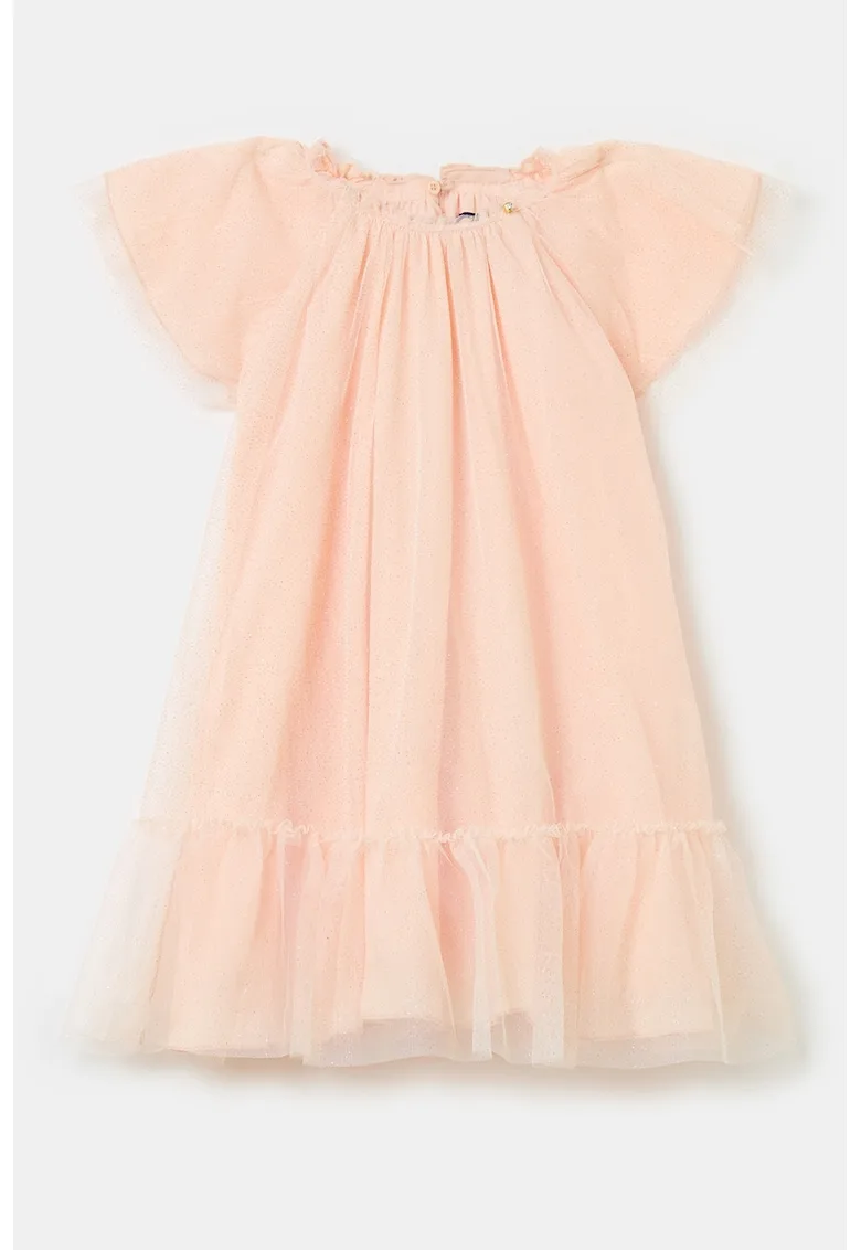 Rochie din tul cu aspect stralucitor