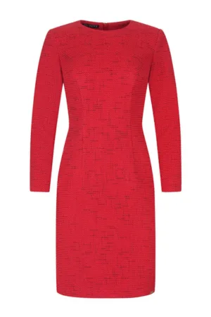 Rochie din tweed cu fermoar