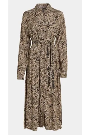 Rochie din vascoza cu imprimeu animal print