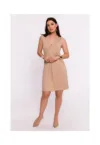 Rochie din vascoza cu pliu scurt -
