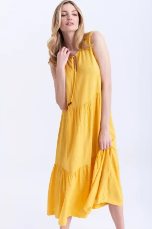 Rochie din viscoza - fara maneci
