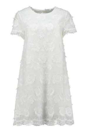 Rochie dreapta cu design floral