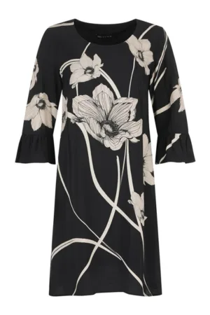Rochie dreapta cu imprimeu floral - XL