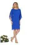 Rochie dreapta cu maneci evazate Nice