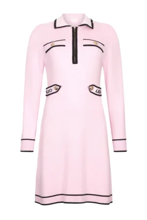 Rochie dreapta cu nasturi tip bijuterie