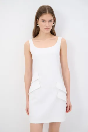 Rochie dreapta din amestec de lyocell cu aplicatii decorative