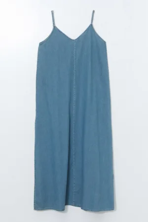 Rochie dreapta din denim