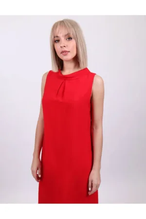 Rochie dreapta din rayon - fara maneci