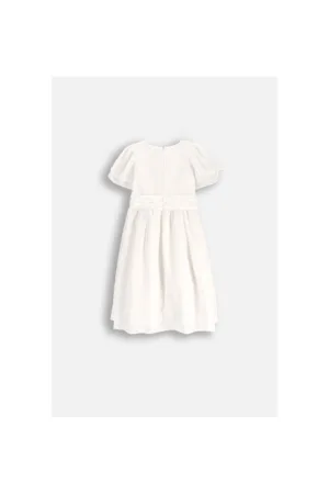 Rochie  ecru - poliester - pentru fete