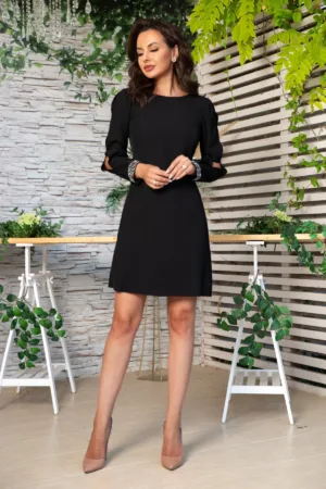 Rochie eleganta Effect cu bratara din strassuri