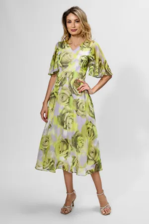 Rochie eleganta Hermione Lime