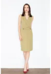 Rochie eleganta  M443 - fara maneci - verde - viscoza