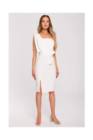 Rochie eleganta - Poliester - Ecru