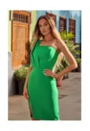 Rochie eleganta - Poliester - Verde