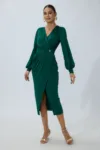 Rochie eleganta Sabine Verde