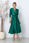 Rochie eleganta Yulia Verde Inchis