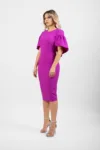 Rochie eleganta conica ca maneca scurta