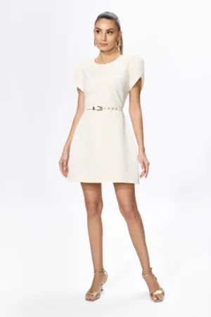 Rochie eleganta cu maneci scurte despicate Torry Ivory