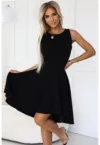 Rochie eleganta cu tiv asimetric -