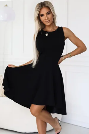 Rochie eleganta cu tiv asimetric -