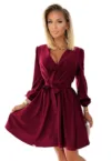 Rochie eleganta dama -  Bindy - Burgundia