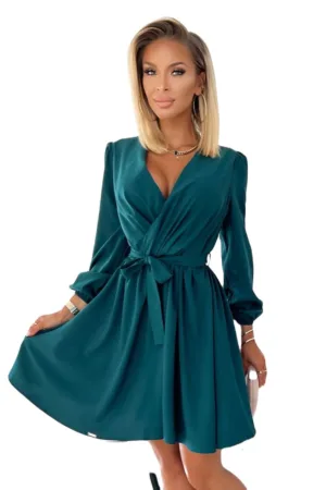 Rochie eleganta dama - Bindy - verde