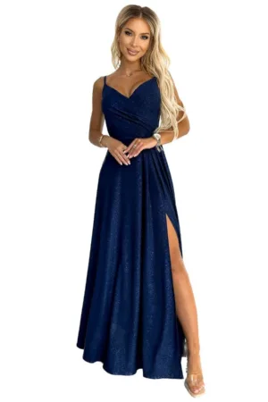 Rochie eleganta dama - Chara - albastra inchis