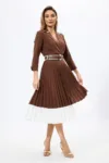Rochie eleganta in clos cu pliuri Anette Maro