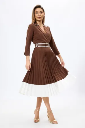 Rochie eleganta in clos cu pliuri Anette Maro