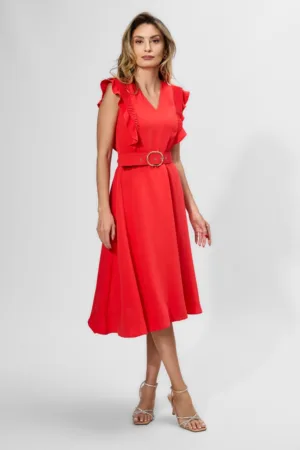 Rochie eleganta in clos cu volane Giuseppa Corai