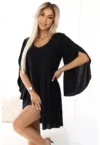 Rochie eleganta in forma de A cu maneci fluture -