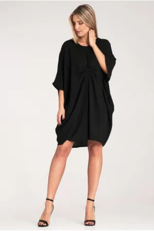 Rochie eleganta neagra - 100% poliester -