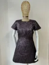 Rochie eleganta scurtă din brocard