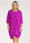 Rochie eleganta  violet - 100% poliester - confortabila -