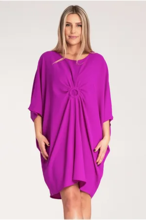 Rochie eleganta violet - 100% poliester - confortabila -