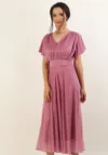 Rochie elganta din voal cu sclipici