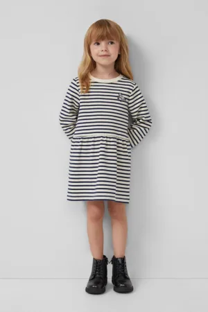 Rochie evazat cu dungi