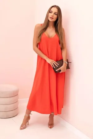 Rochie evazata cu bretele -